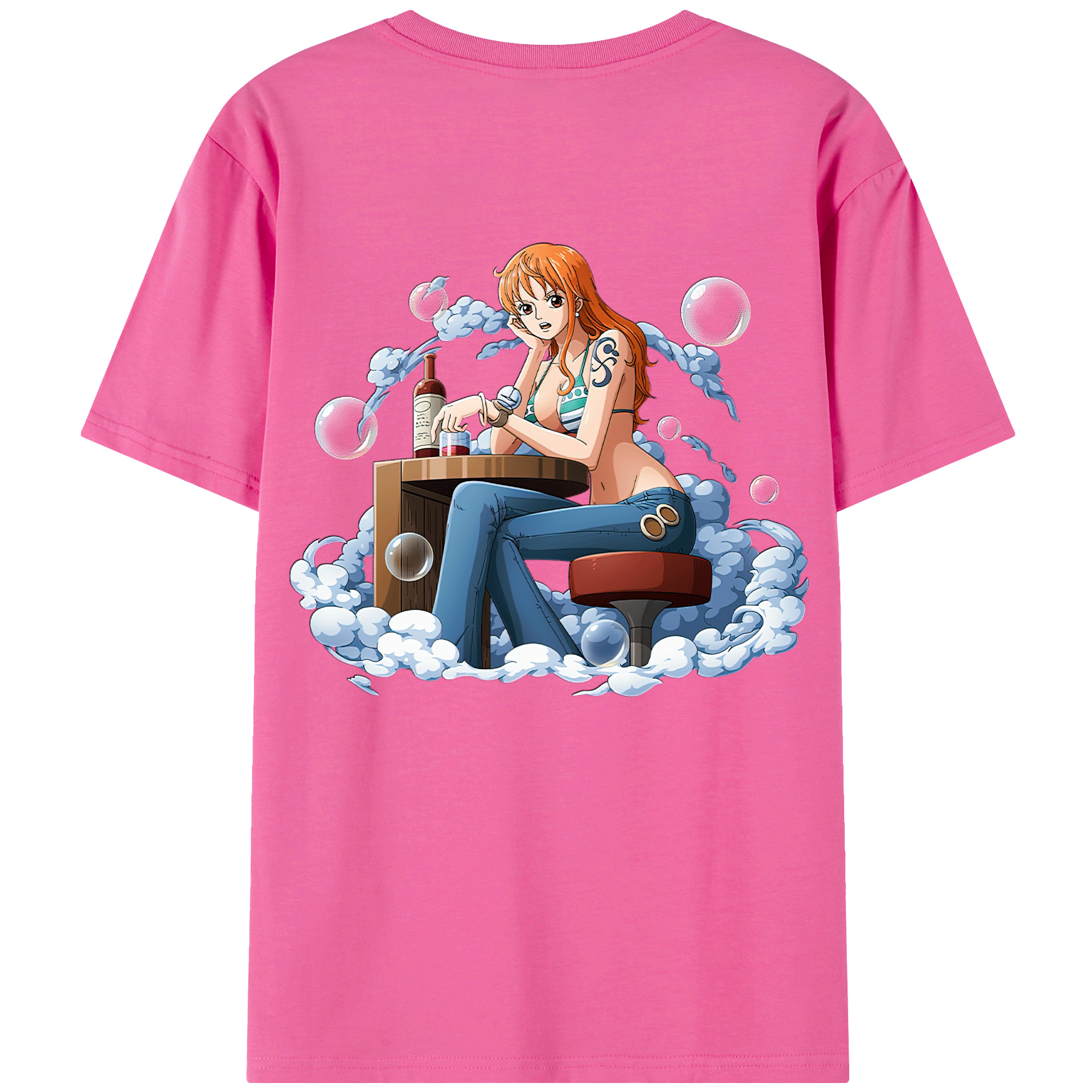 （画像用） ワンピース ナミ ONE PIECE Nami レディース半袖Tシャツ(バックプリント)